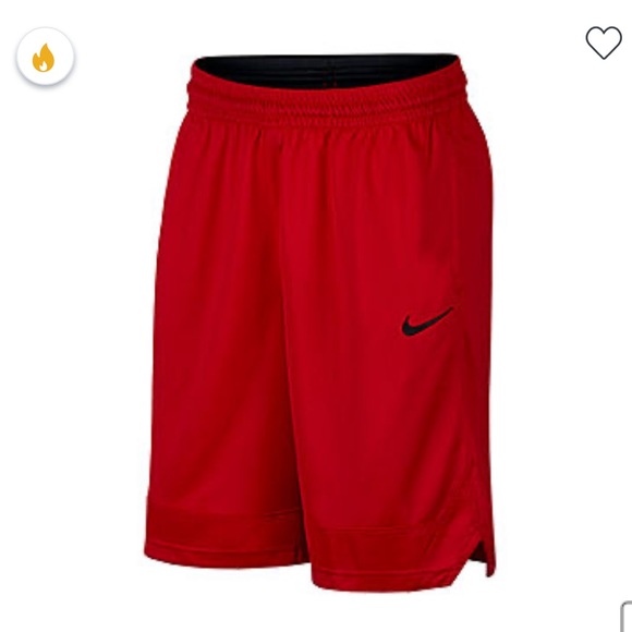 red nike gym shorts